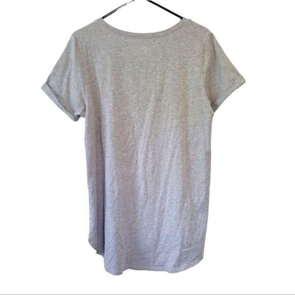 Soft Surroundings Gray Long Length T-Shirt Size Large - Picture 2 of 6